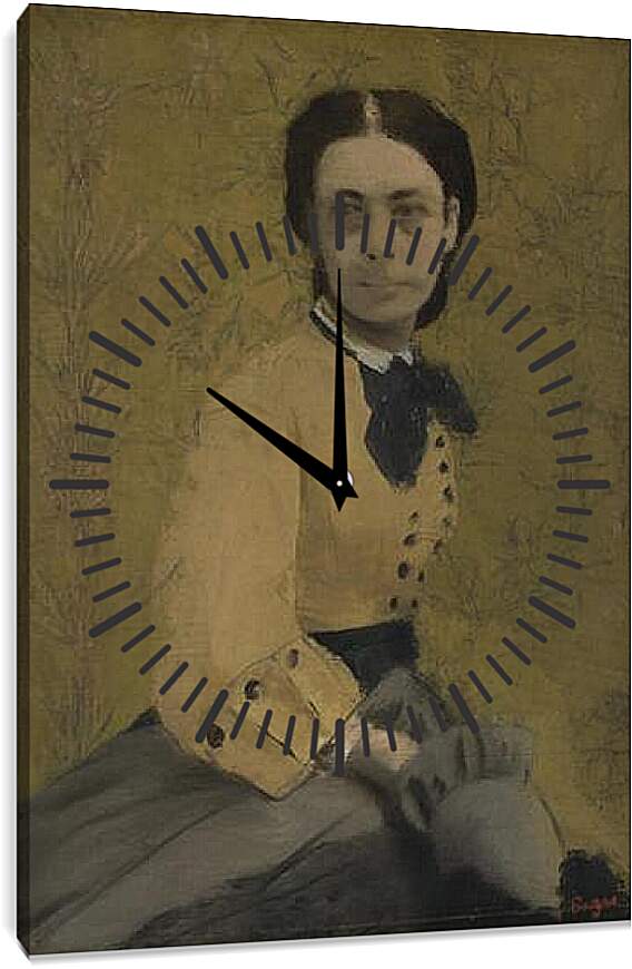 Часы картина - Princess Pauline de Metternich. Эдгар Дега