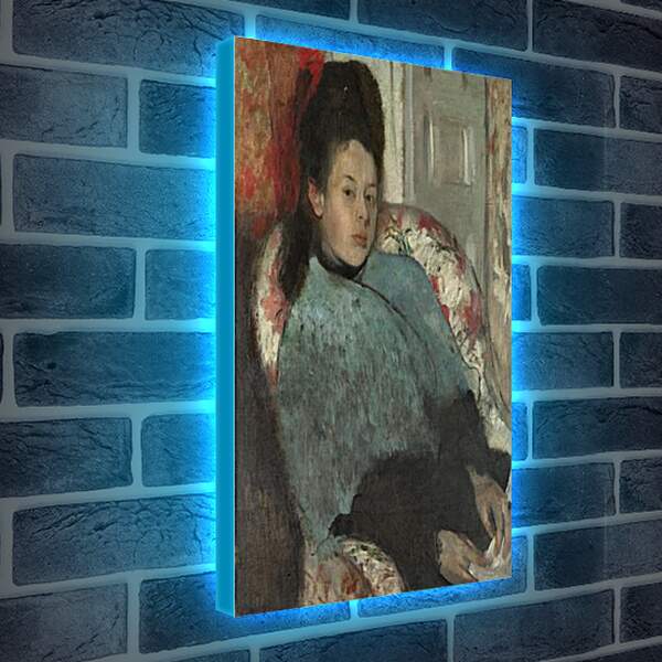 Лайтбокс световая панель - Portrait of Elena Carafa. Эдгар Дега