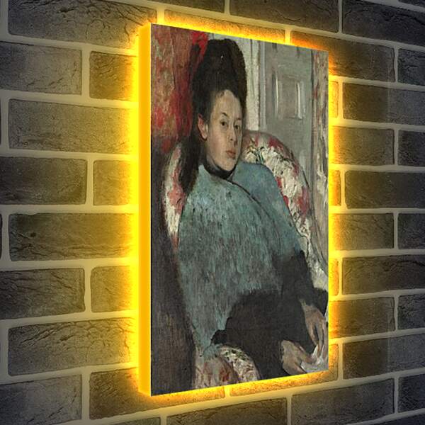 Лайтбокс световая панель - Portrait of Elena Carafa. Эдгар Дега