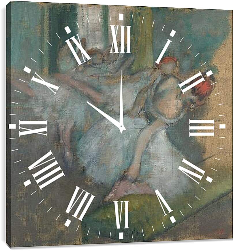 Часы картина - Ballet Dancers. Эдгар Дега