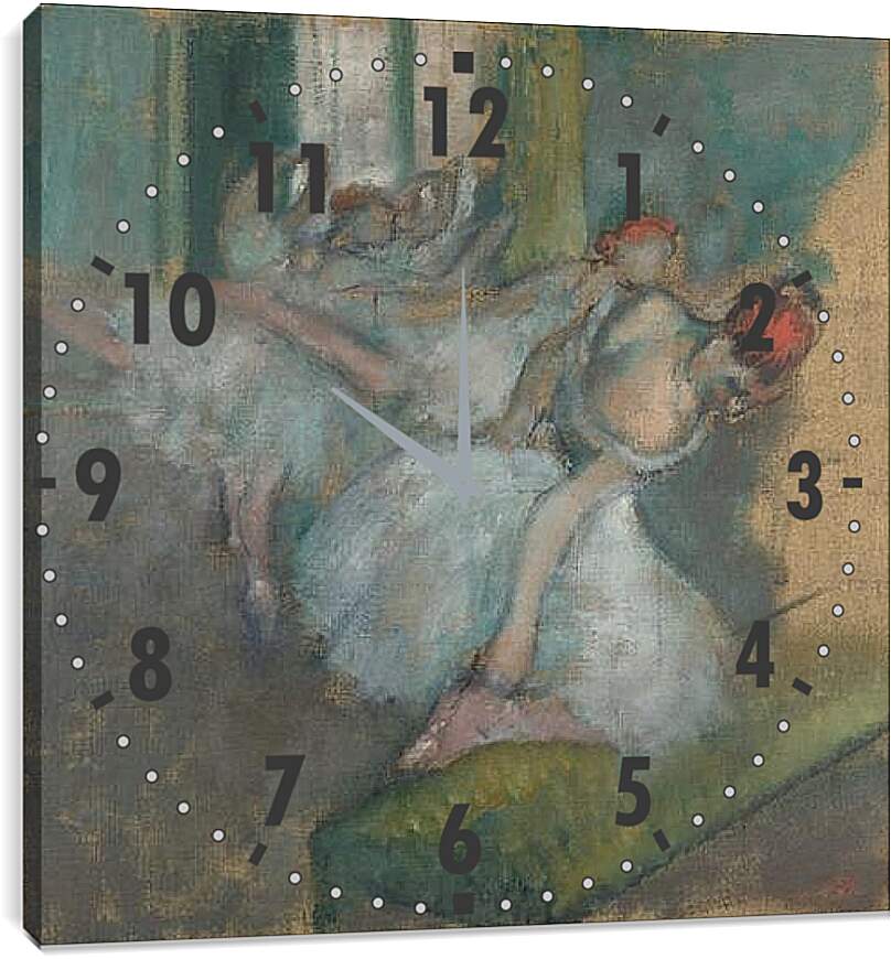 Часы картина - Ballet Dancers. Эдгар Дега
