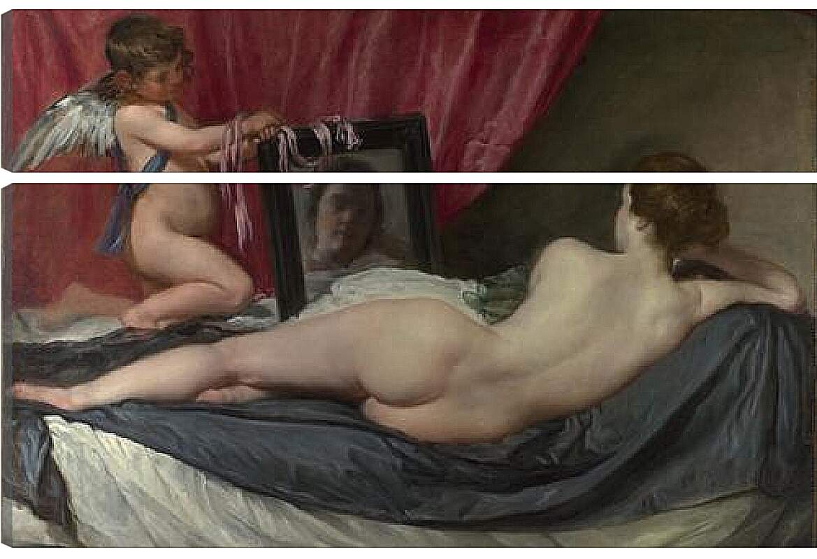 Модульная картина - The Toilet of Venus (The Rokeby Venus) Диего Веласкес