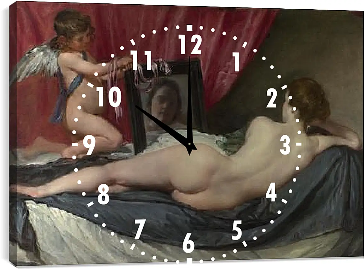Часы картина - The Toilet of Venus (The Rokeby Venus) Диего Веласкес