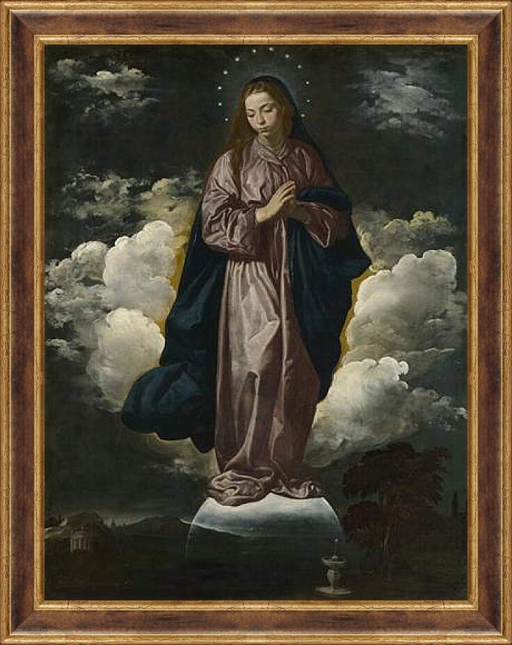 Картина в раме - The Immaculate Conception. Диего Веласкес