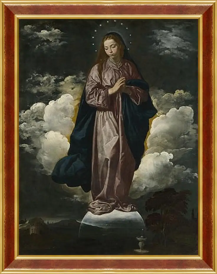 Картина в раме - The Immaculate Conception. Диего Веласкес