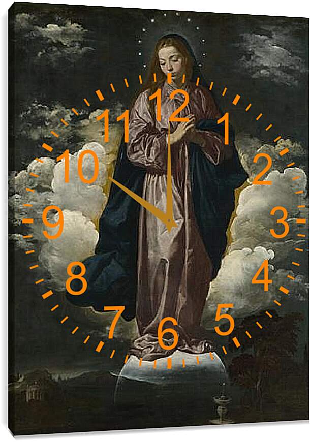 Часы картина - The Immaculate Conception. Диего Веласкес