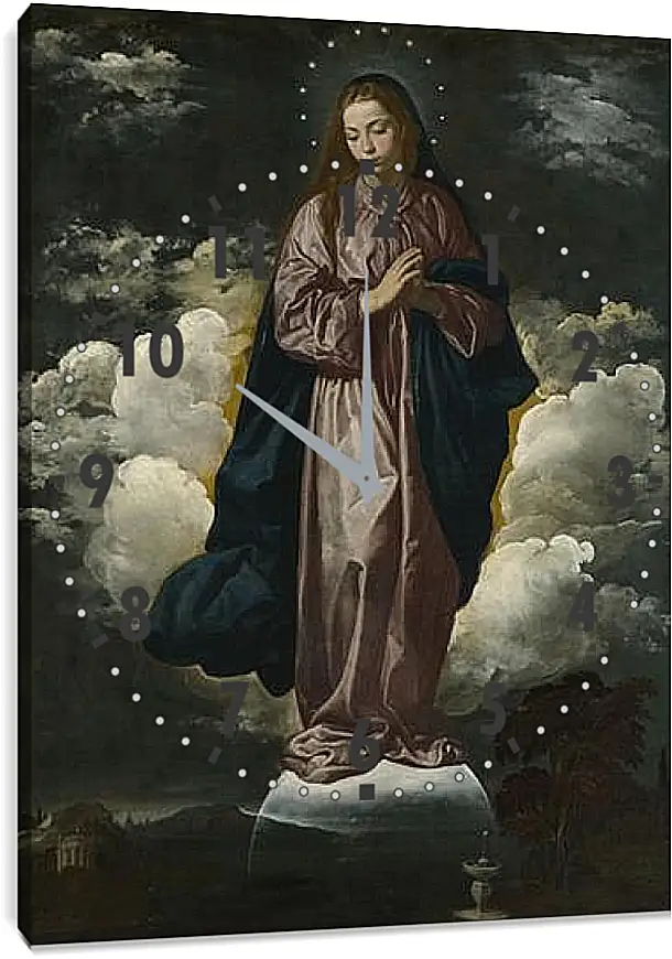 Часы картина - The Immaculate Conception. Диего Веласкес