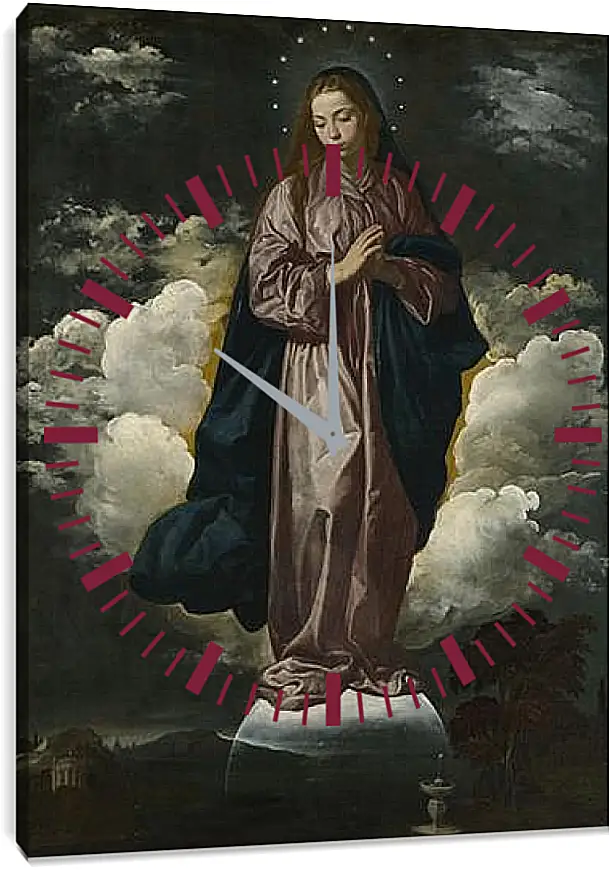 Часы картина - The Immaculate Conception. Диего Веласкес