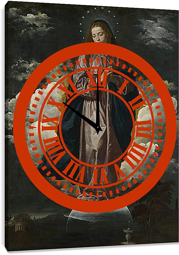 Часы картина - The Immaculate Conception. Диего Веласкес
