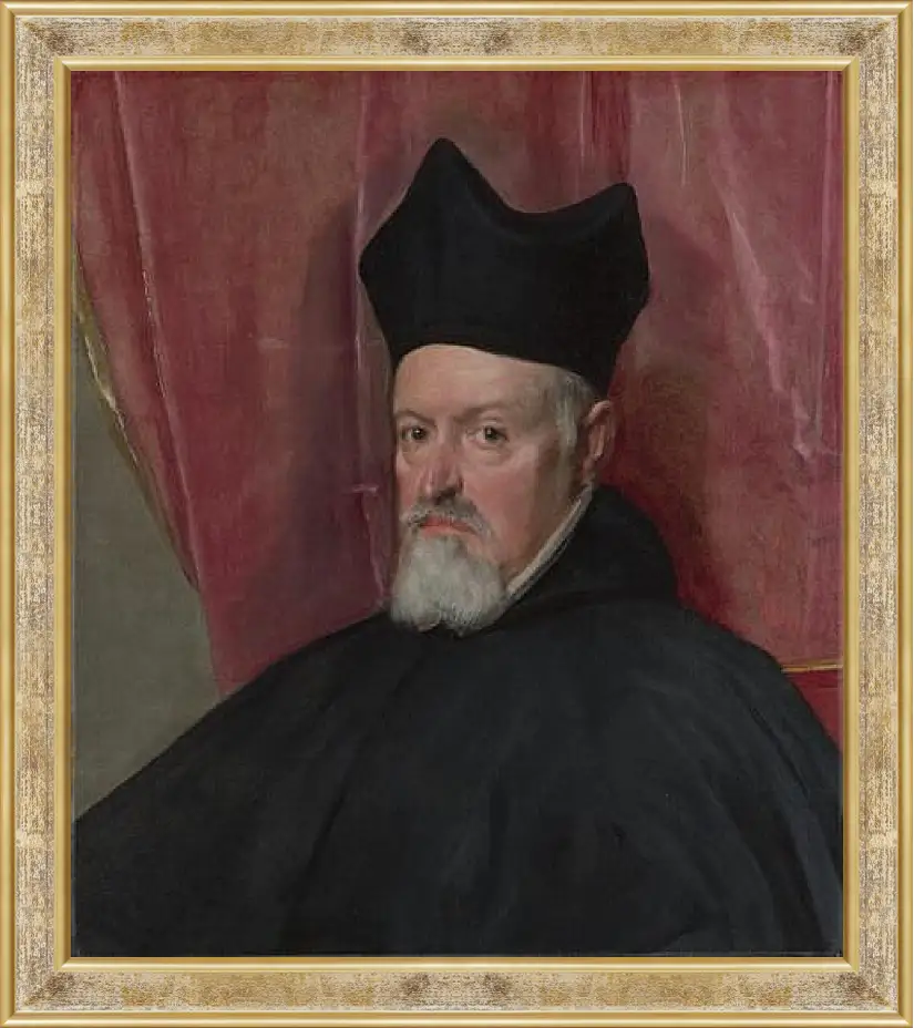 Картина в раме - Portrait of Archbishop Fernando de Valdes. Диего Веласкес