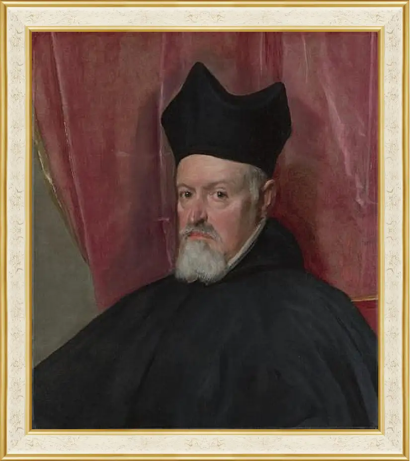 Картина в раме - Portrait of Archbishop Fernando de Valdes. Диего Веласкес