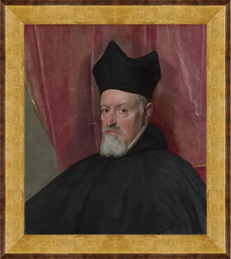 Картина в раме - Portrait of Archbishop Fernando de Valdes. Диего Веласкес