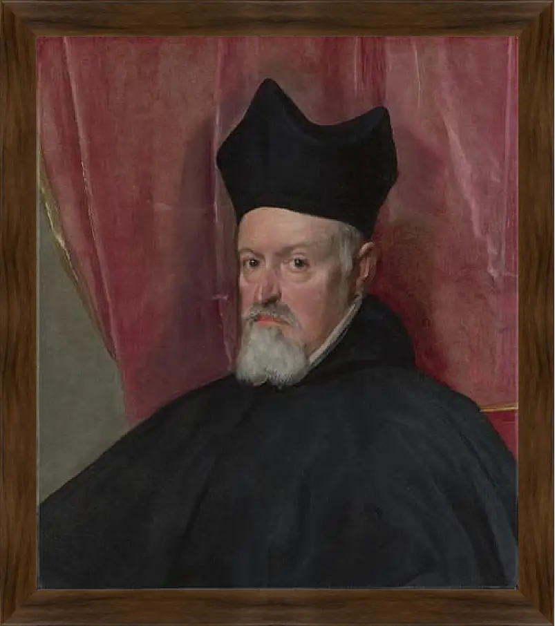 Картина в раме - Portrait of Archbishop Fernando de Valdes. Диего Веласкес