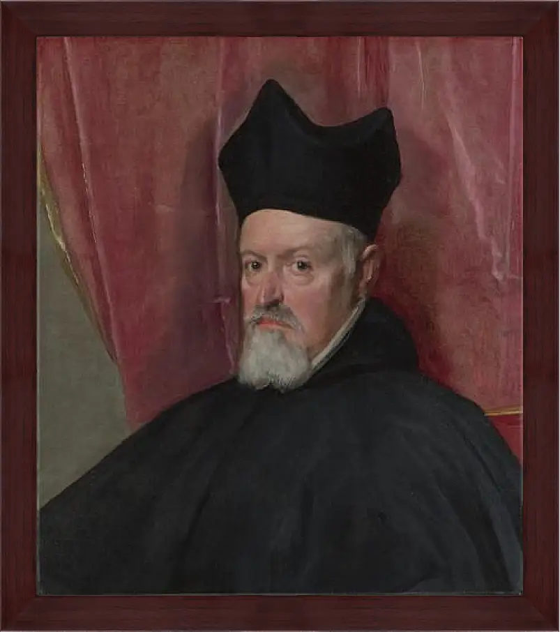 Картина в раме - Portrait of Archbishop Fernando de Valdes. Диего Веласкес