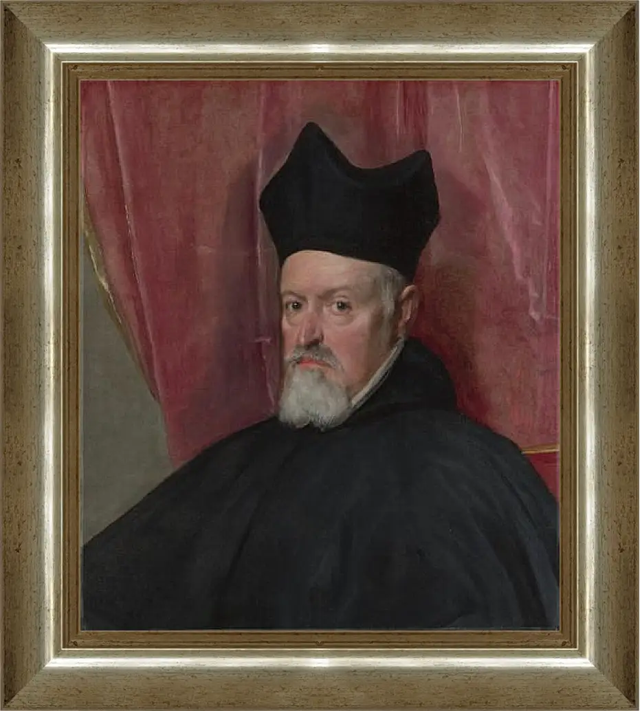 Картина в раме - Portrait of Archbishop Fernando de Valdes. Диего Веласкес