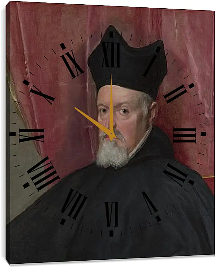 Часы картина - Portrait of Archbishop Fernando de Valdes. Диего Веласкес