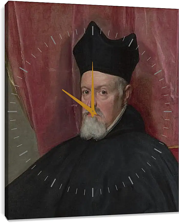 Часы картина - Portrait of Archbishop Fernando de Valdes. Диего Веласкес