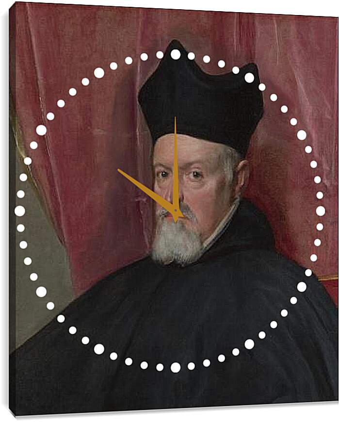 Часы картина - Portrait of Archbishop Fernando de Valdes. Диего Веласкес