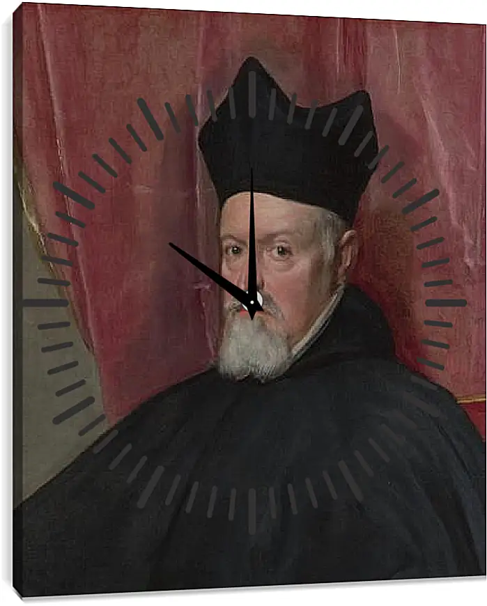 Часы картина - Portrait of Archbishop Fernando de Valdes. Диего Веласкес