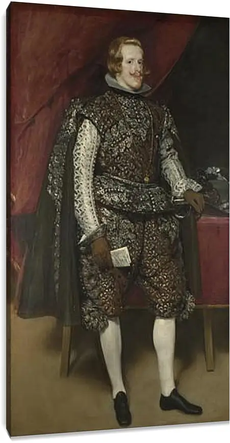 Постер и плакат - Philip IV of Spain in Brown and Silver. Диего Веласкес