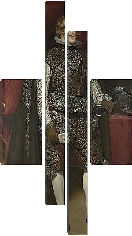 Модульная картина - Philip IV of Spain in Brown and Silver. Диего Веласкес