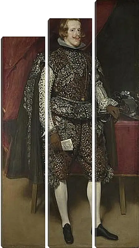 Модульная картина - Philip IV of Spain in Brown and Silver. Диего Веласкес