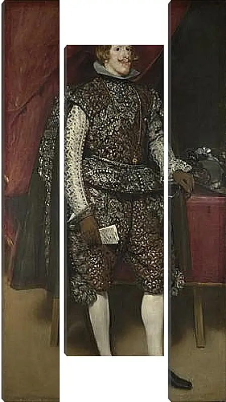 Модульная картина - Philip IV of Spain in Brown and Silver. Диего Веласкес