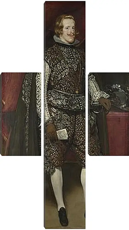 Модульная картина - Philip IV of Spain in Brown and Silver. Диего Веласкес