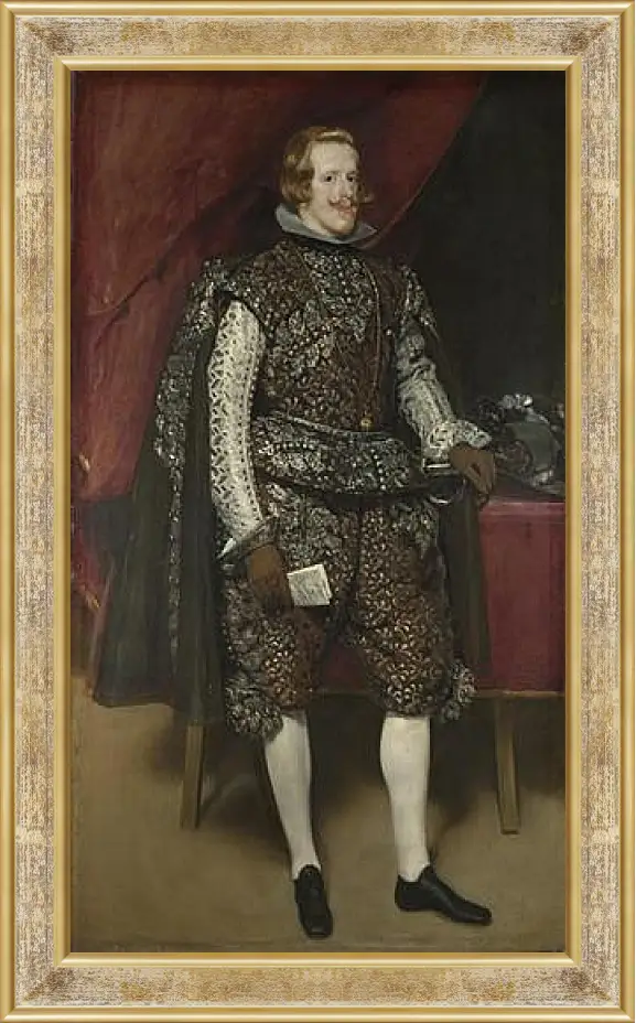 Картина в раме - Philip IV of Spain in Brown and Silver. Диего Веласкес