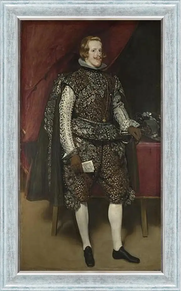 Картина в раме - Philip IV of Spain in Brown and Silver. Диего Веласкес