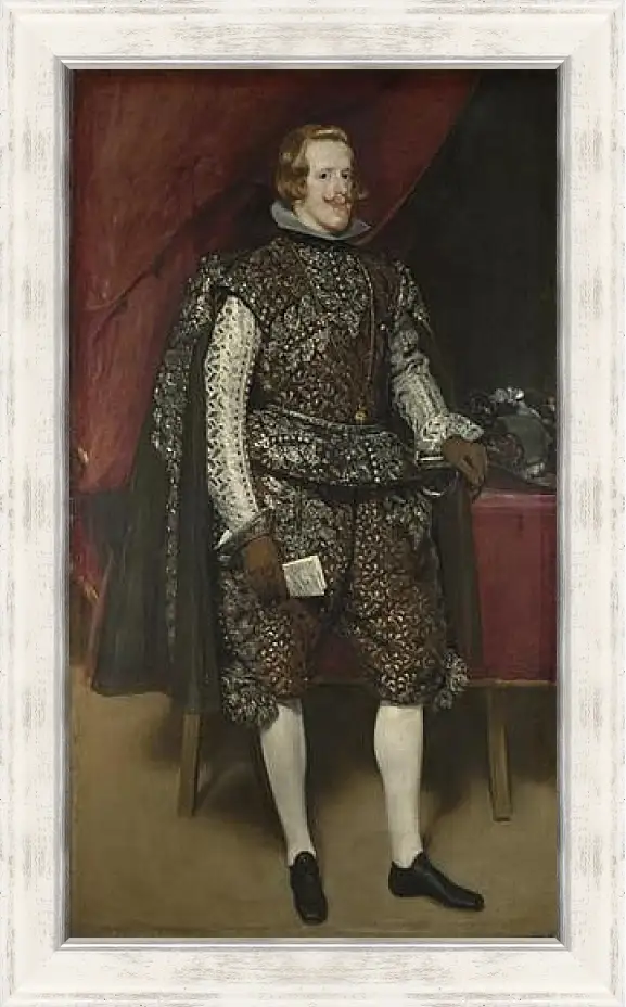 Картина в раме - Philip IV of Spain in Brown and Silver. Диего Веласкес