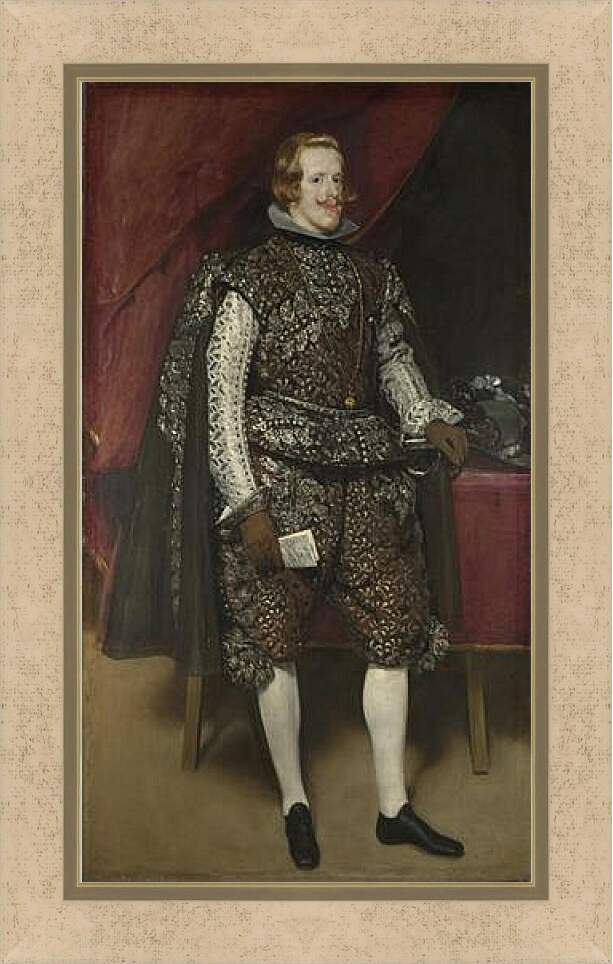 Картина в раме - Philip IV of Spain in Brown and Silver. Диего Веласкес