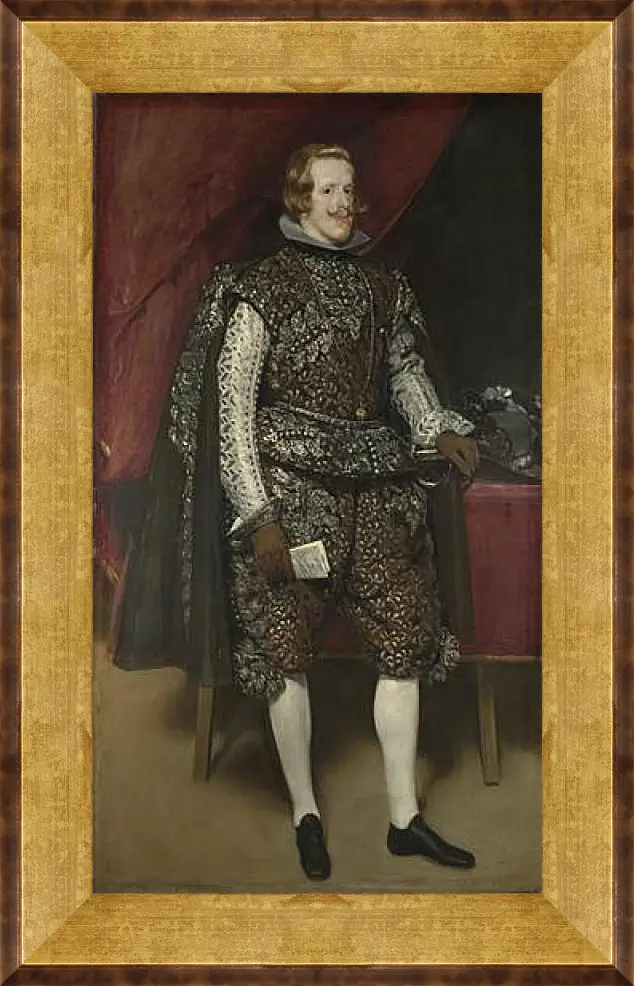 Картина в раме - Philip IV of Spain in Brown and Silver. Диего Веласкес