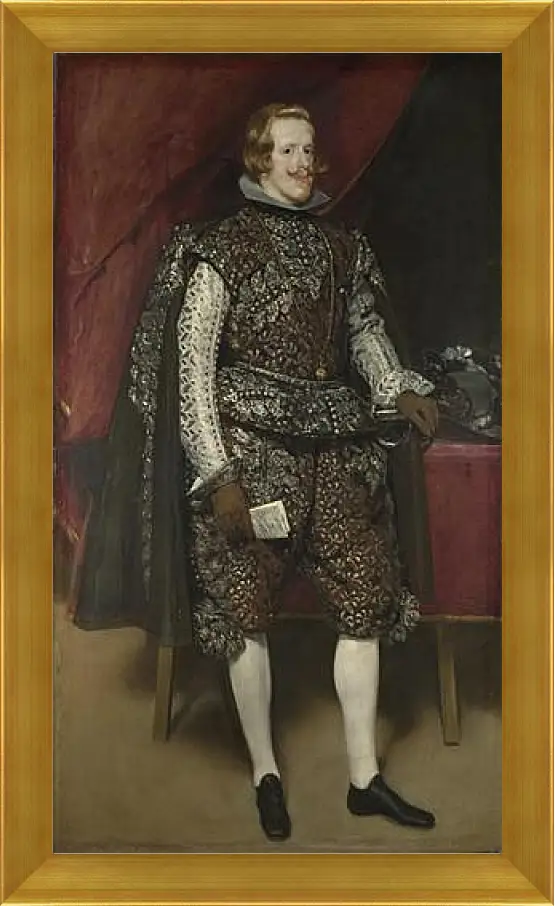 Картина в раме - Philip IV of Spain in Brown and Silver. Диего Веласкес