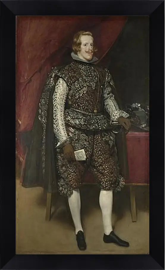 Картина в раме - Philip IV of Spain in Brown and Silver. Диего Веласкес