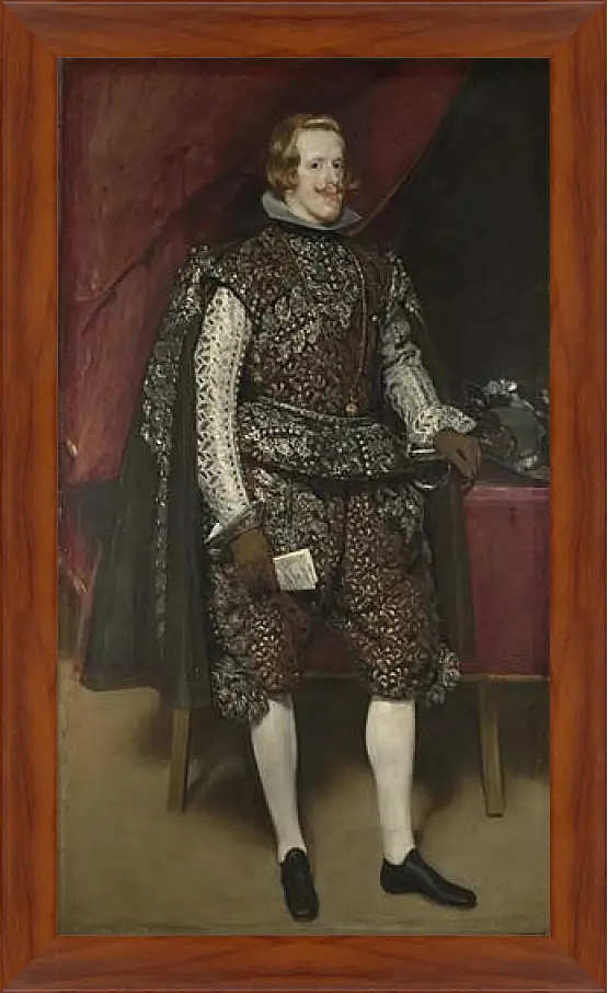 Картина в раме - Philip IV of Spain in Brown and Silver. Диего Веласкес