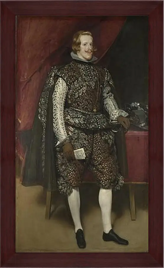 Картина в раме - Philip IV of Spain in Brown and Silver. Диего Веласкес