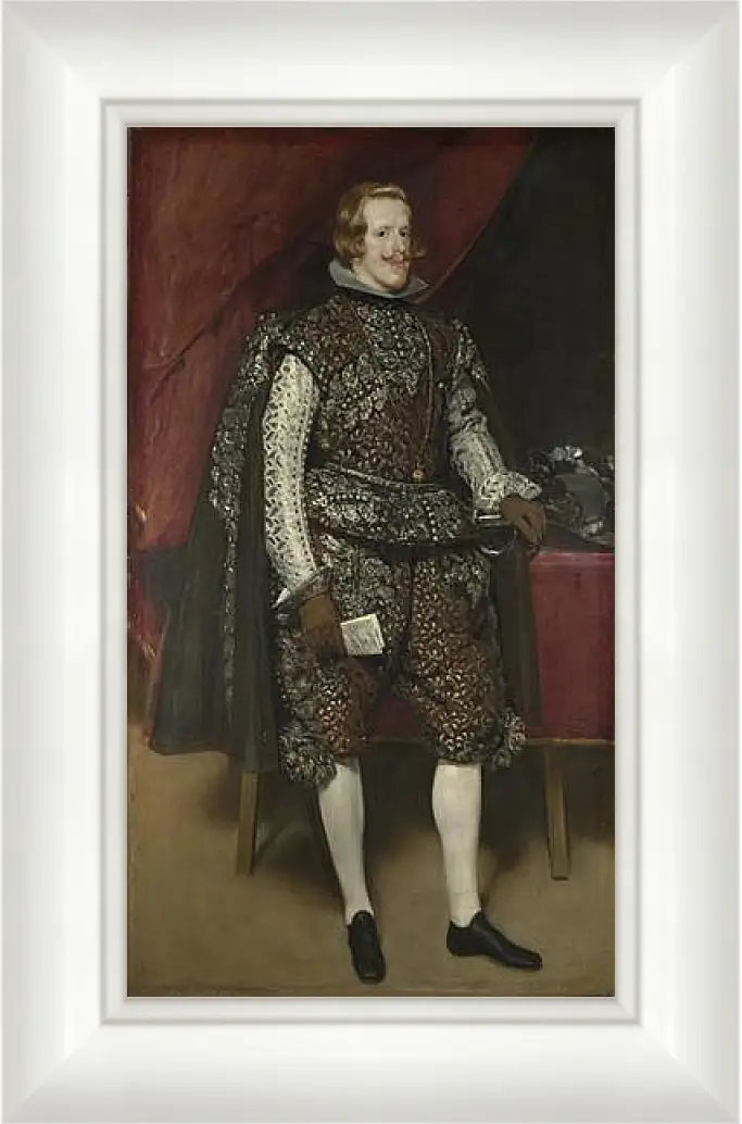 Картина в раме - Philip IV of Spain in Brown and Silver. Диего Веласкес