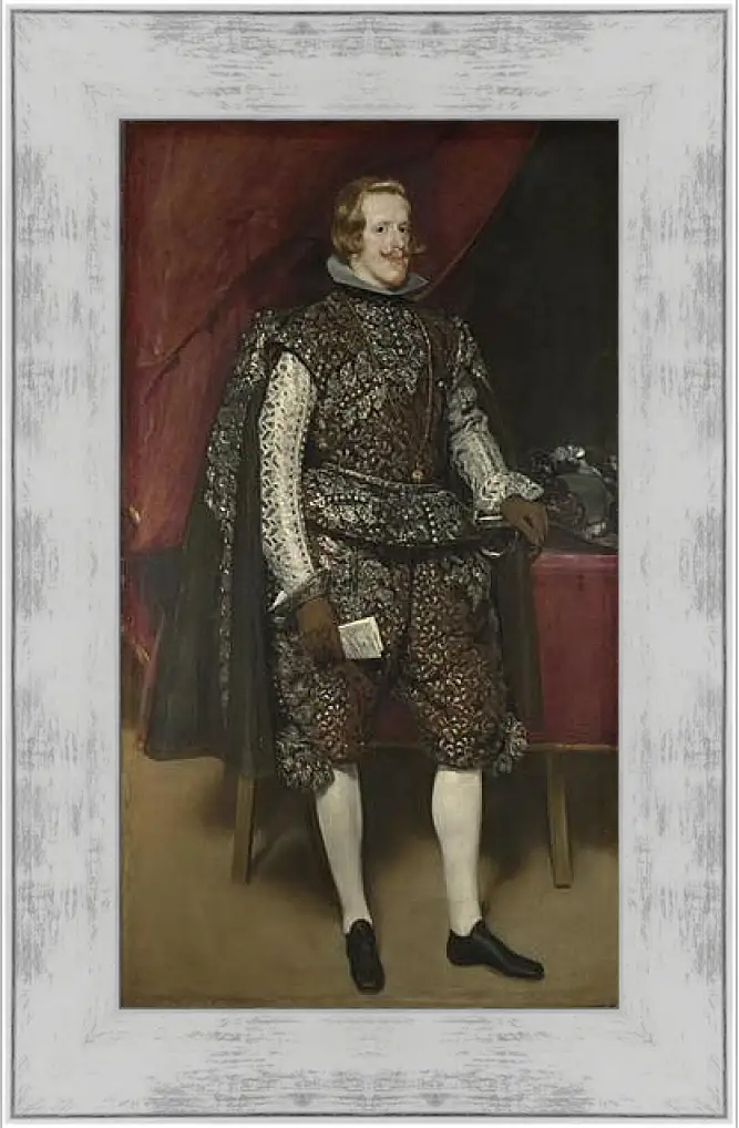 Картина в раме - Philip IV of Spain in Brown and Silver. Диего Веласкес