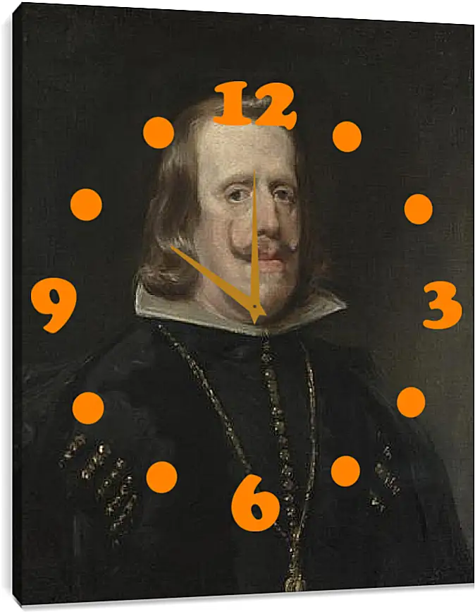 Часы картина - Philip IV of Spain. Диего Веласкес