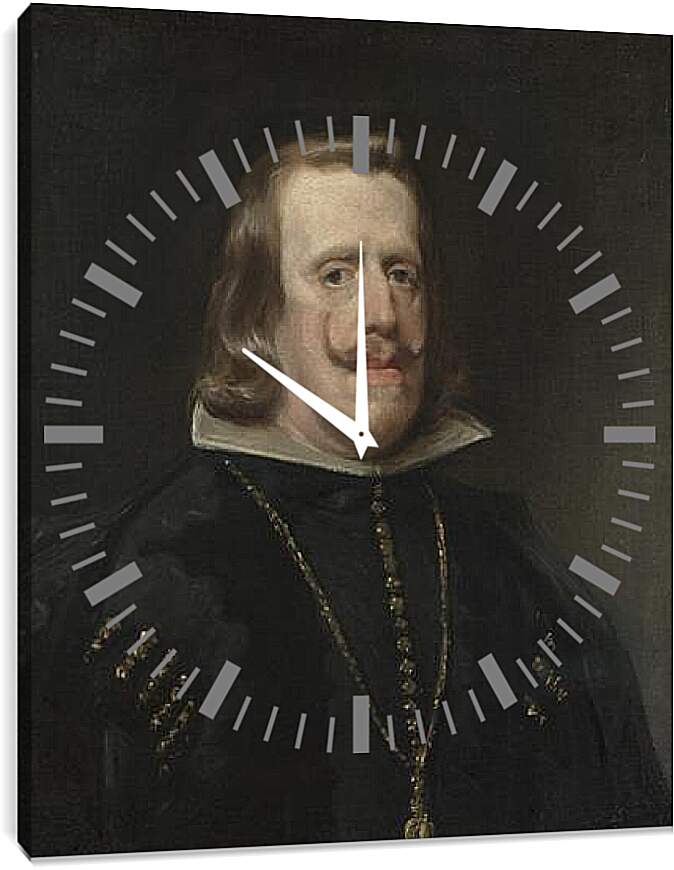 Часы картина - Philip IV of Spain. Диего Веласкес
