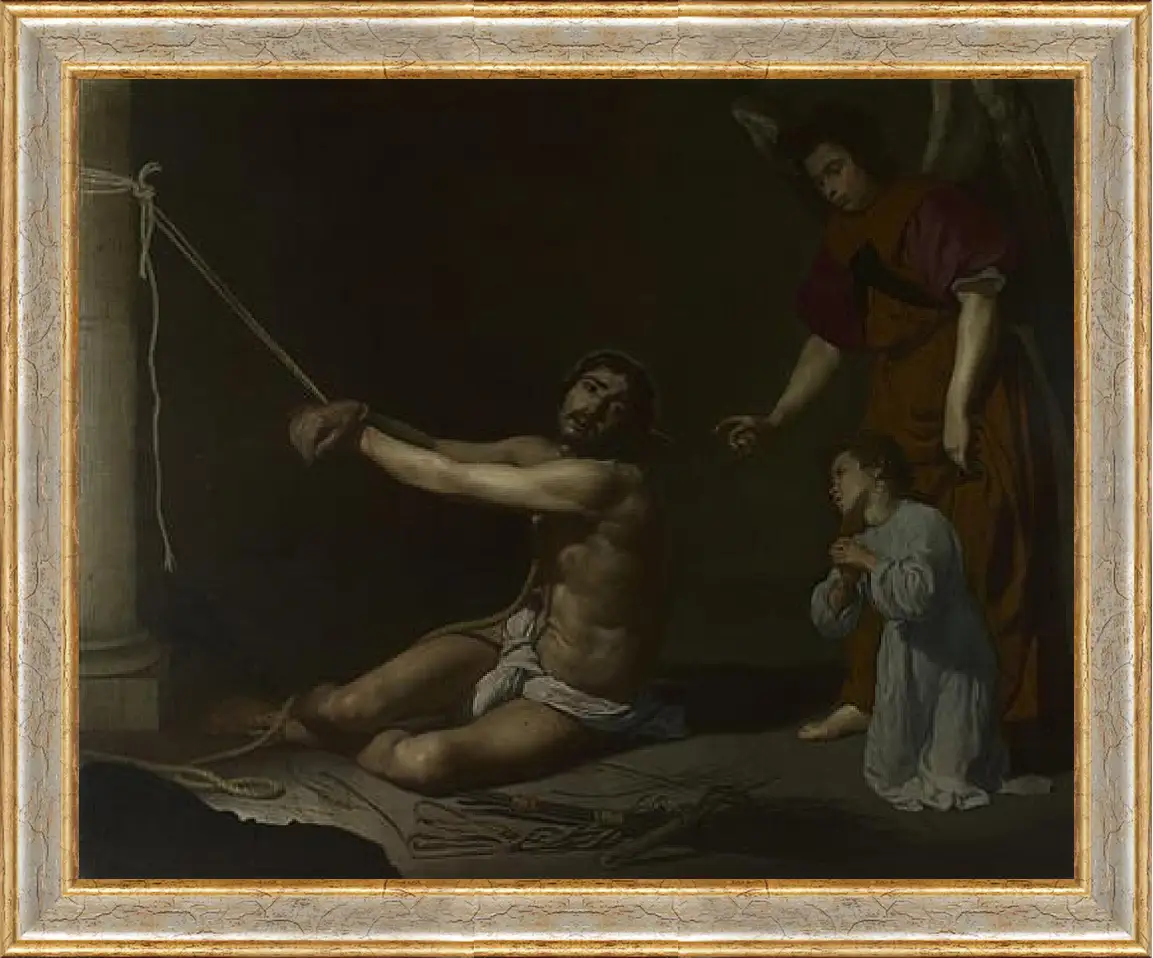 Картина в раме - Christ After the Flagellation. Диего Веласкес