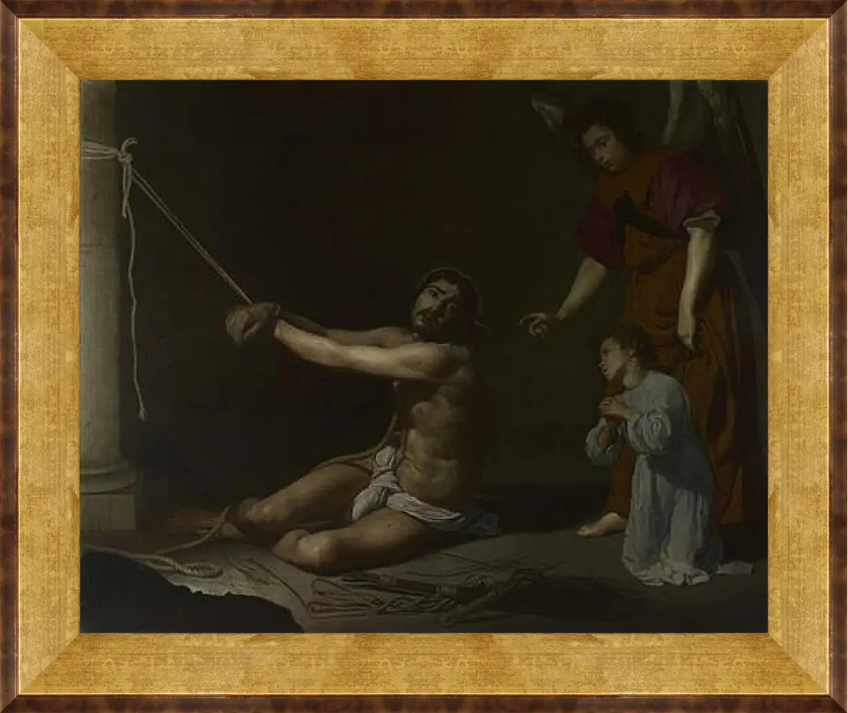 Картина в раме - Christ After the Flagellation. Диего Веласкес