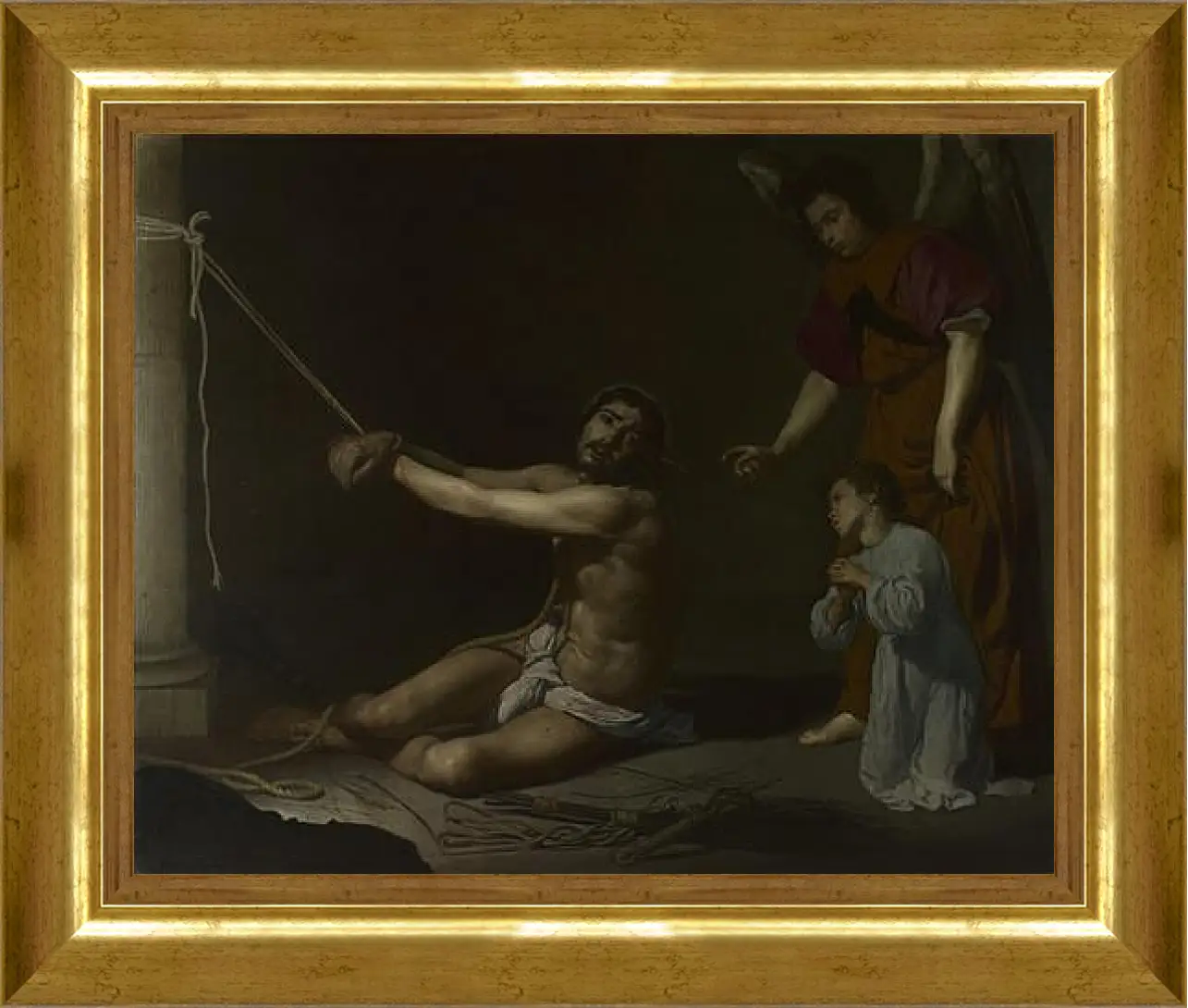 Картина в раме - Christ After the Flagellation. Диего Веласкес