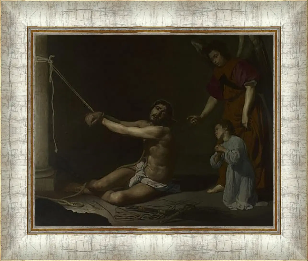 Картина в раме - Christ After the Flagellation. Диего Веласкес