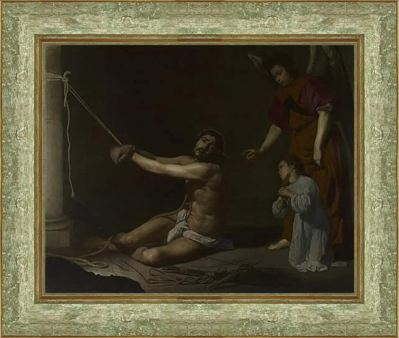 Картина в раме - Christ After the Flagellation. Диего Веласкес