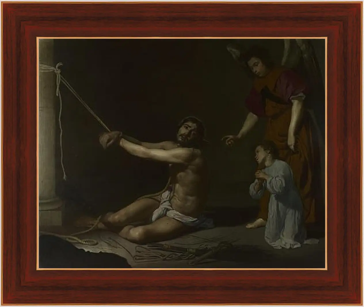 Картина в раме - Christ After the Flagellation. Диего Веласкес