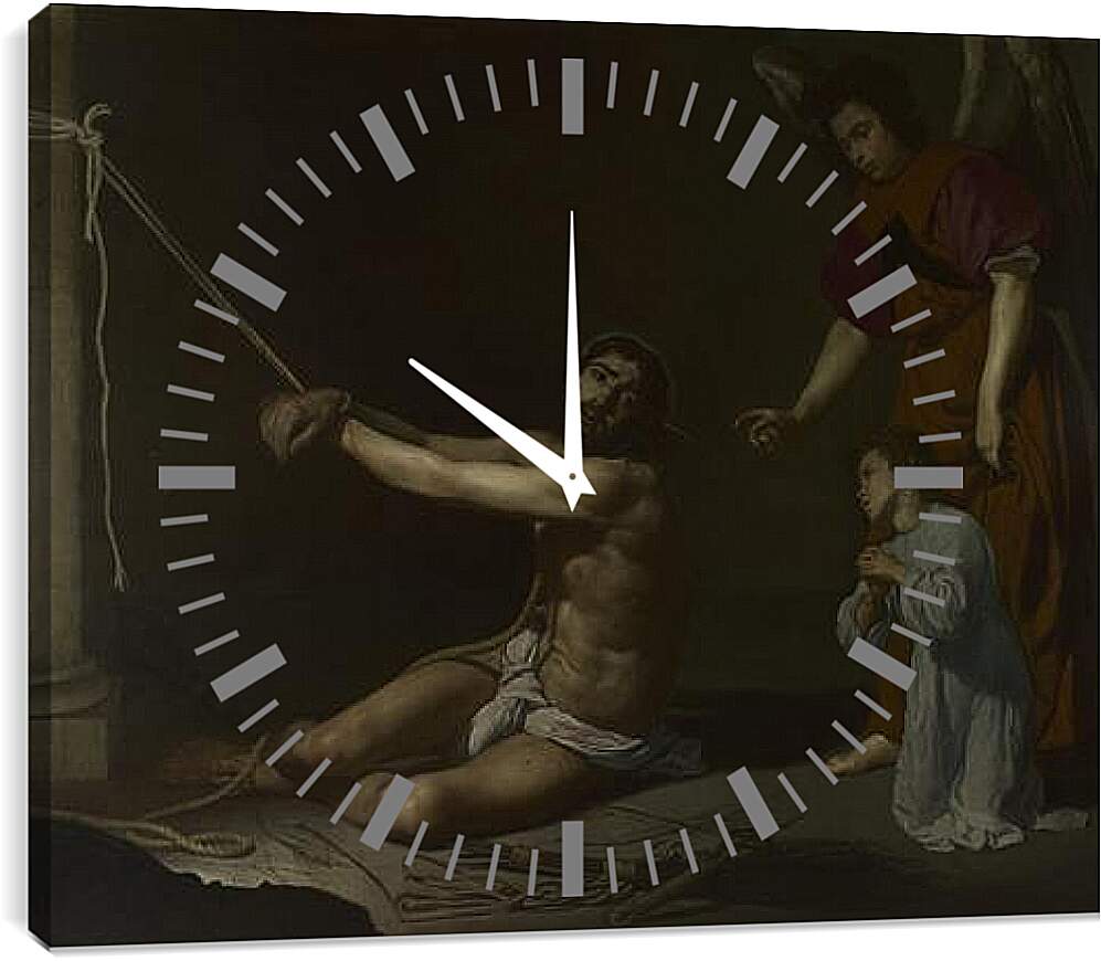 Часы картина - Christ After the Flagellation. Диего Веласкес