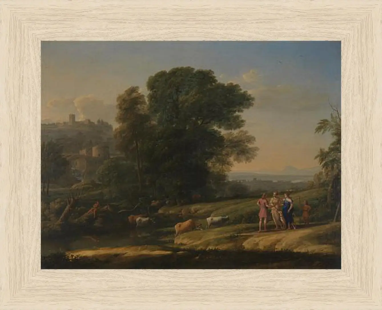 Картина в раме - Landscape with Cephalus and Procris reunited by Diana. Лоррен Клод