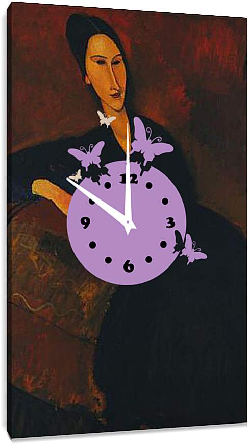 Часы картина - Anna Zborowska. Анна Зборовская. Амедео Модильяни